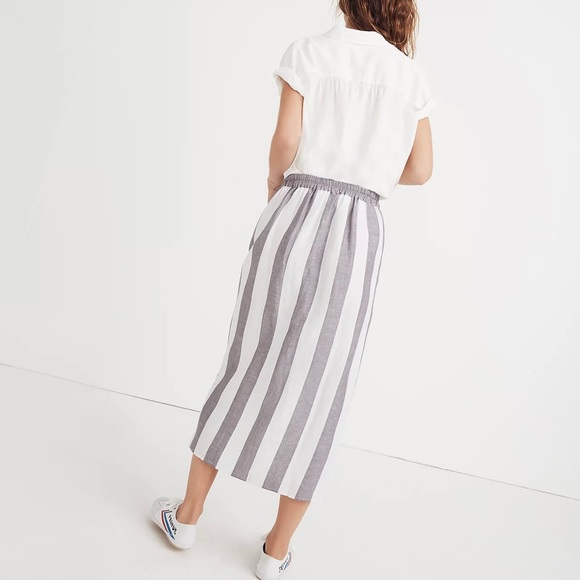 MADEWELL Striped Overlay Skirt - Picture 4 of 11